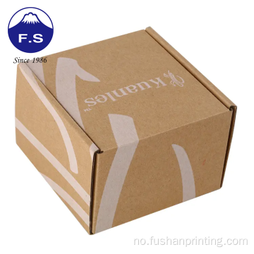 Begge siderutskrift Kraft Corrugated Paper Shipping Box